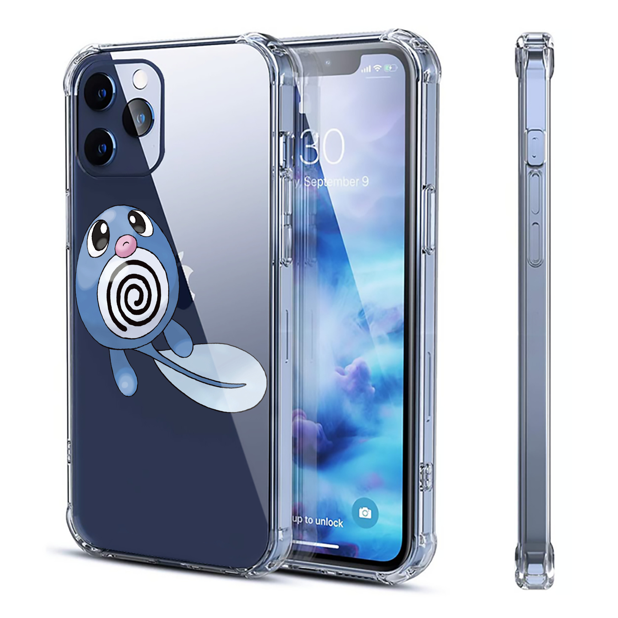 （画像用） ポケットモンスター Pokémon 【iPhone 12シリーズ対応】透明スマホケース（クリアソフトケース）
